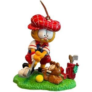 Vintage Garfield The Cat Golf Trim-A-Tree Christmas Ornament Vintage 1996